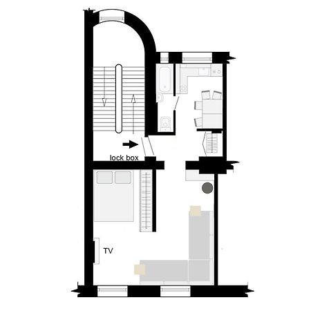 Midcentury Modern, Quiet, 40M Studio With Bath Ρίγα Εξωτερικό φωτογραφία